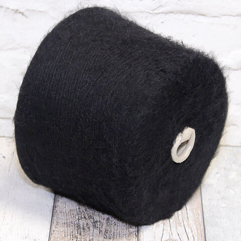 Вспушенная смесовка-стрейч MilleFili CIAONE 1200 черный