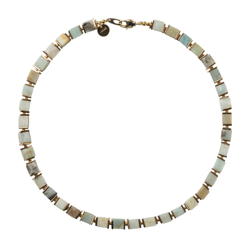 Колье "КУБ" амазонит