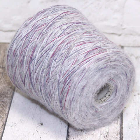 Смотка с бэби сури альпакой 260 серо-сиреневый