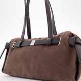 Сумка Саломея 2032 эко-замша шоколад