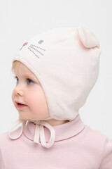 шапка  для девочки  КВ 20375/бледно-розовый