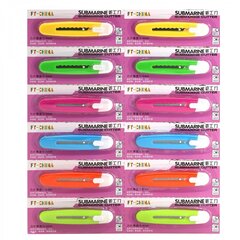 
          Нож канцелярский Alingar, 9 мм, с механической фиксацией лезвия, цветной пластик. корпус, ассорти неон, блистер