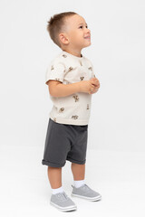 шорты  для мальчика  КР 400799/темно-серый к542