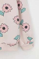 джемпер  для девочки  КР 302710-1/бежевый,нежный цветок к549