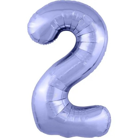 Цифра "2" сиреневый
