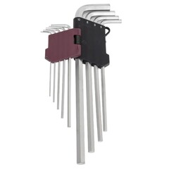 Thorvik HKL9S Набор ключей торцевых шестигранных удлиненных, H1.5-H10, 9 предметов