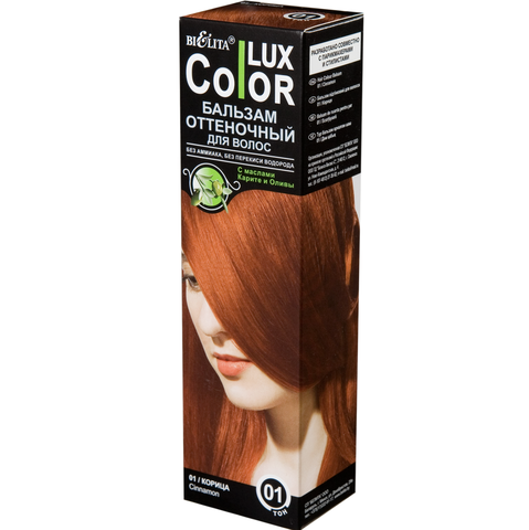 Бальзам оттеночный для волос тон №01, Корица 100 мл Белита Lux Color