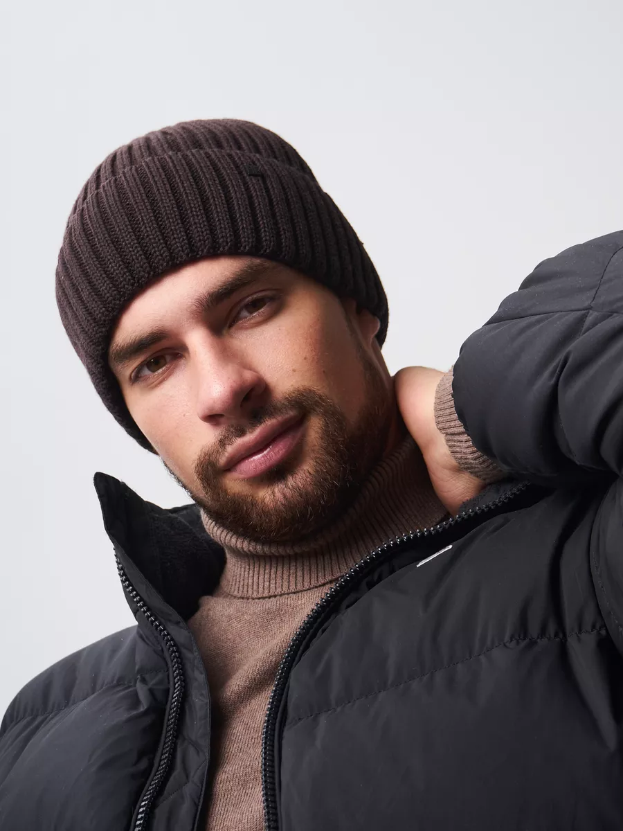 Шапка бини зимняя весенняя с флисом