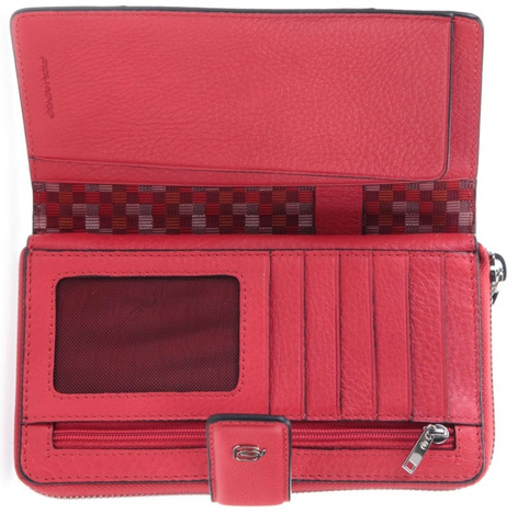 Кошелек женский Piquadro Muse PD1354MUR/R красный натур.кожа