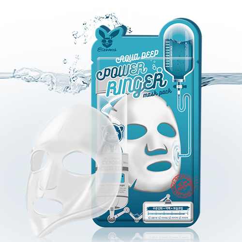 Тканевая маска для лица Elizavecca Aqua Deep Power Ringer Mask Pack, 23 мл