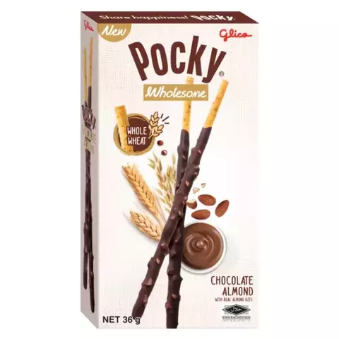 Шоколадные палочки Pocky Wholesome Chocolate Almond (36 гр)