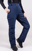 Премиальные Горнолыжные брюки Nordski Lavin Dress Blue женские с высокой спинкой