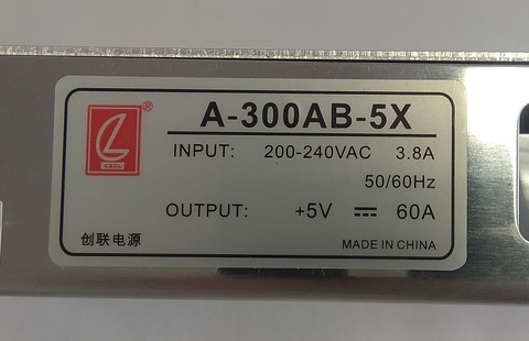 Блок питания CZCL A300AB-5V (Раб. температура:-30~+50)(с защитой)