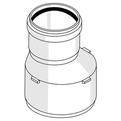 (11213941002) Переходник RAUPIANO Dn 110/50