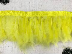 Кант с пером, ш. 17 см, жёлтый