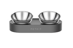 Двойная миска на подставке Petkit P5201 480 мл серый, серебристый