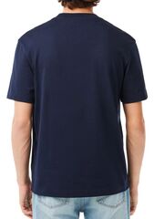 Теннисная футболка Lacoste French Made Tennis Print Heavy T-Shirt - midnight blue