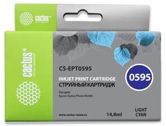 Картридж струйный Cactus CS-EPT0595 светло-голубой (14.8мл) для Epson Stylus Photo R2400