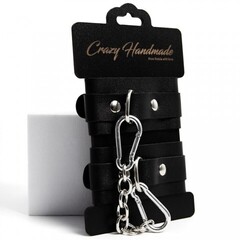 Оковы однослойные скругленные, черные