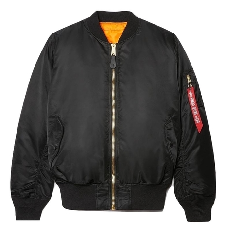 Бомбер Alpha Industries MA-1 Black (Черный)