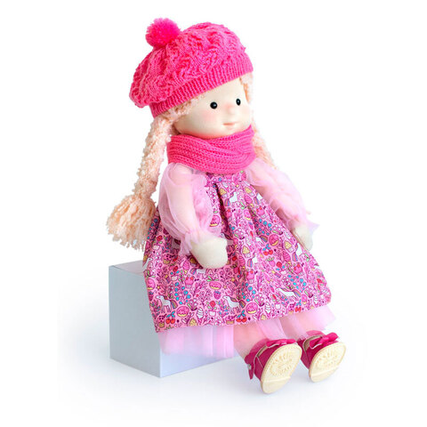 Кукла Аврора в шапочке и шарфе Minimalini (Минималини)