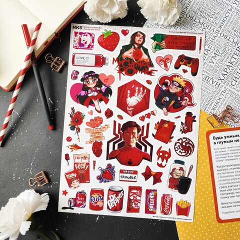 Стикерпак MIX RED