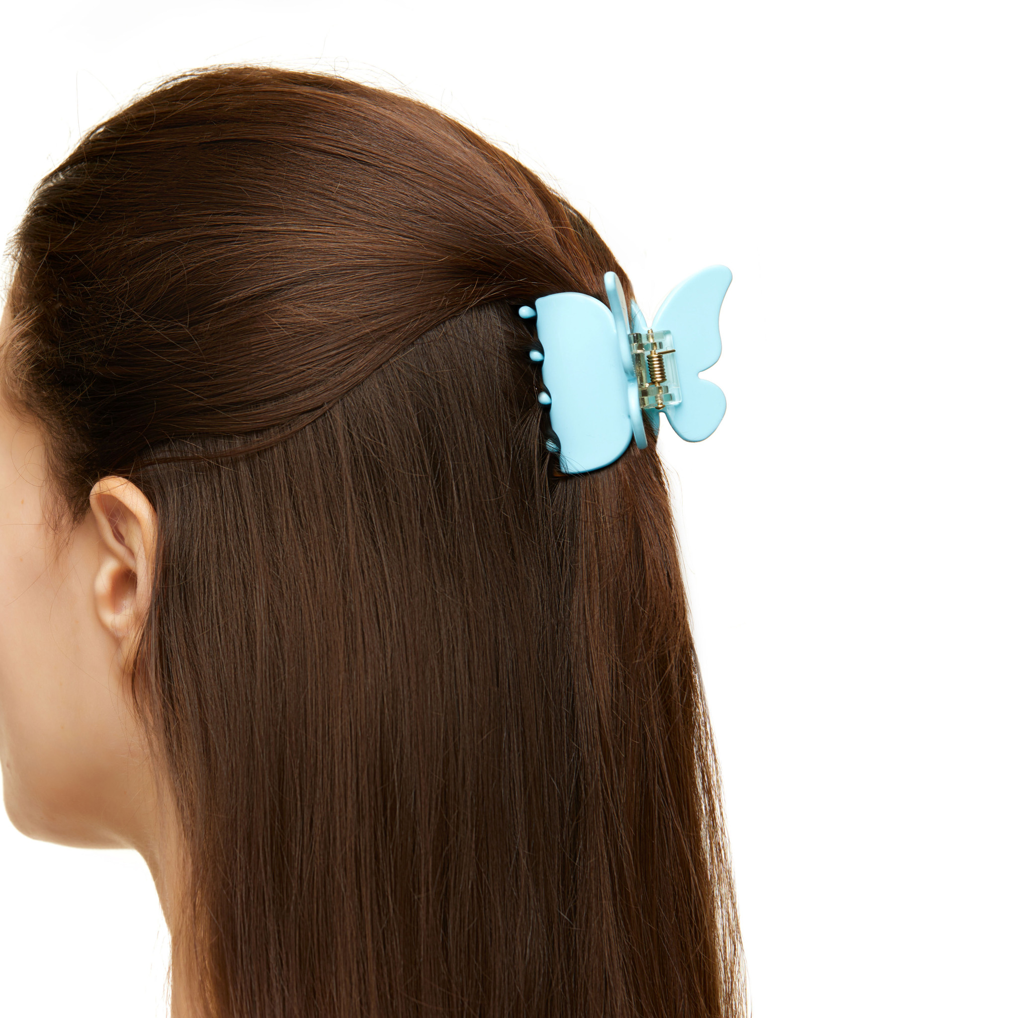Крабик Nude Butterfly Hair Claw – Blue