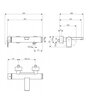 Villeroy&Boch Liberty TVT10700100061 Смеситель для ванны и душа, Villeroy&Boch, Liberty, тип открывания воды-рычажный, монтаж-вертикальный (настенный), отверстия для монтажа-2, вынос излива, мм-191, цвет-хром, материал-латунь, переключатель скрытый,