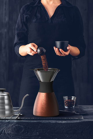 Кофеварка портативная Asobu Pour Over (1 литр), медная