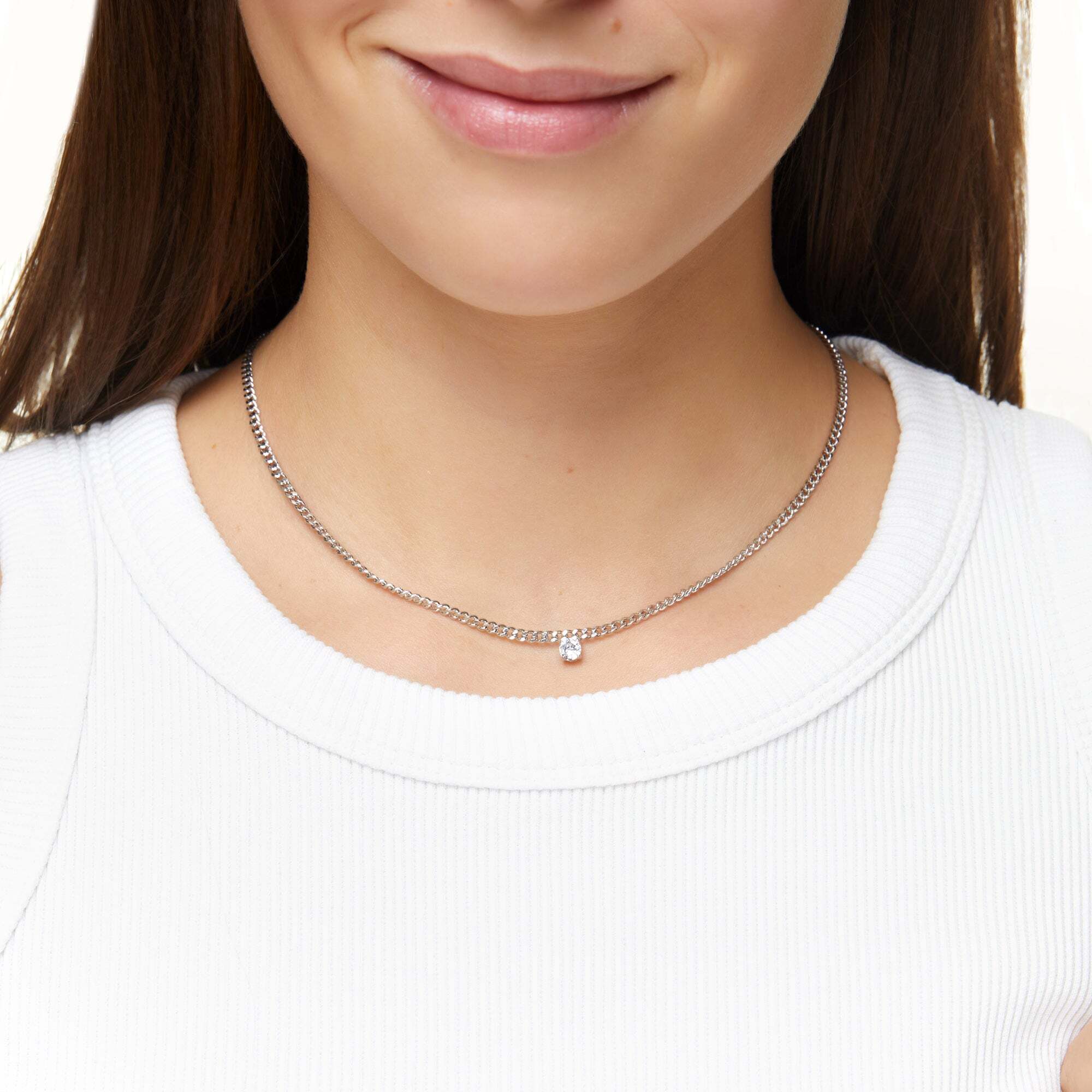Колье Bardot Stud Charm Necklace - Silver