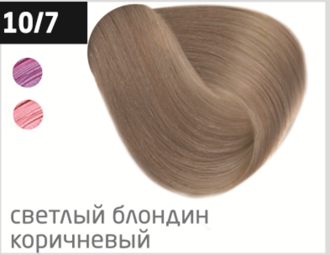 OLLIN color 10/7 светлый блондин коричневый 100мл перманентная крем-краска для волос