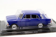 Moskvich-408 Elite (4 headlights) 1964 blue 1:43 DeAgostini Auto Legends USSR #277