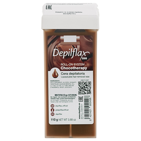 Depilflax  воск в картридже  Шоколад с маслом какао, для всех типов кожи 110 гр