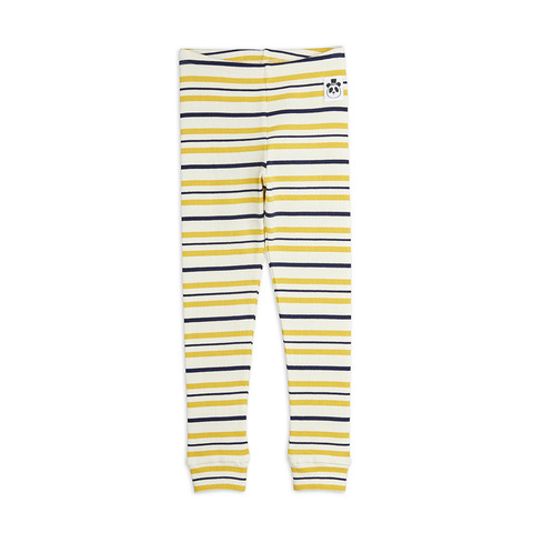 Леггинсы Mini Rodini Stripe Rib Yellow