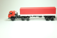 KAMAZ-5410 with semitrailer ODAZ with awning red-white Elecon 1:43