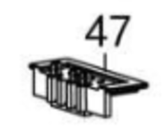 Запчасть №47 для Dongcheng DCPL6. Гнездо аккумулятора