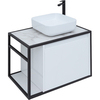 Aquanet 261649 Тумба Nova Lite LOFT 75 R цв. бел. глянец (261649)
