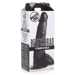 Черный фаллоимитатор Beefy Brad 9’’ Dildo with Balls - 22,4 см. - 
