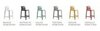 Стул пластиковый полубарный Nardi Net Stool Mini, коралловый