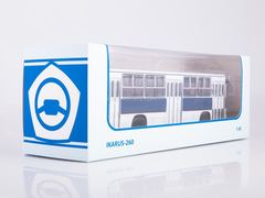 Ikarus-260 white-blue Soviet Bus (SOVA) 1:43