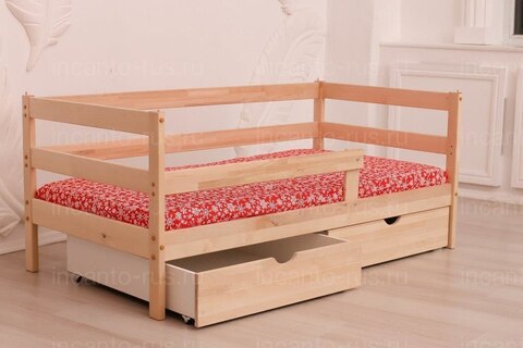 Подростковая кровать Софа Incanto «Dream Home» , цвет натуральный с ящиками