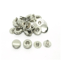 Кнопка Альфа сталь d 9,5 мм, никель