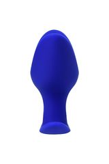 Синяя силиконовая расширяющая анальная втулка Bloom - 9,5 см. - 