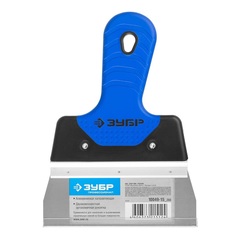 ЗУБР 150 мм, усиленная алюминиевая направляющая, двухкомпонентная ручка, нержавеющий, фасадный шпатель, Профессионал (10049-15)