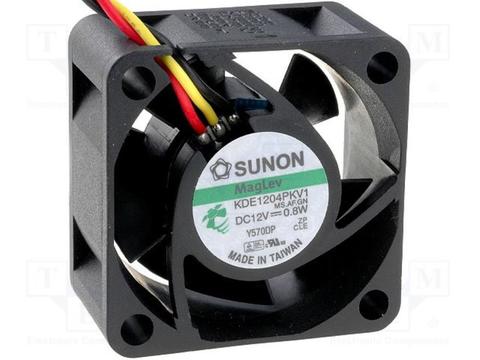 Вентилятор Sunon KDE1204PKV1 постоянного тока DC 40x40x20 мм