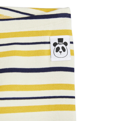 Леггинсы Mini Rodini Stripe Rib Yellow