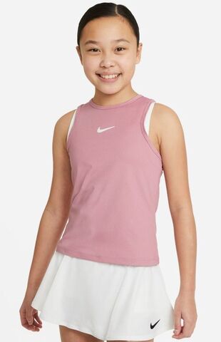 Топ для девочек Nike Court Dri-Fit Victory Tank G - elemental pink/white