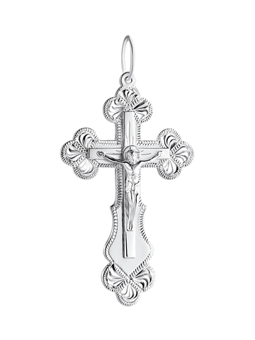Крестик православный из серебра
