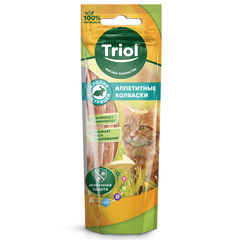 Triol аппетитные колбаски из кролика с курицей для кошек, 40г