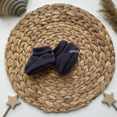 Пинетки из футера с начесом